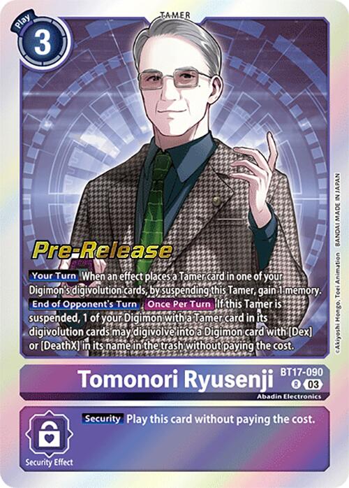 Tomonori Ryusenji (BT17-090 R) [Secret Crisis Pre-Release Cards]