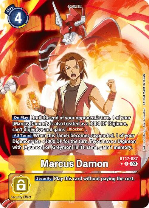 Marcus Damon (Alternate Art) (BT17-087 R) [Secret Crisis]