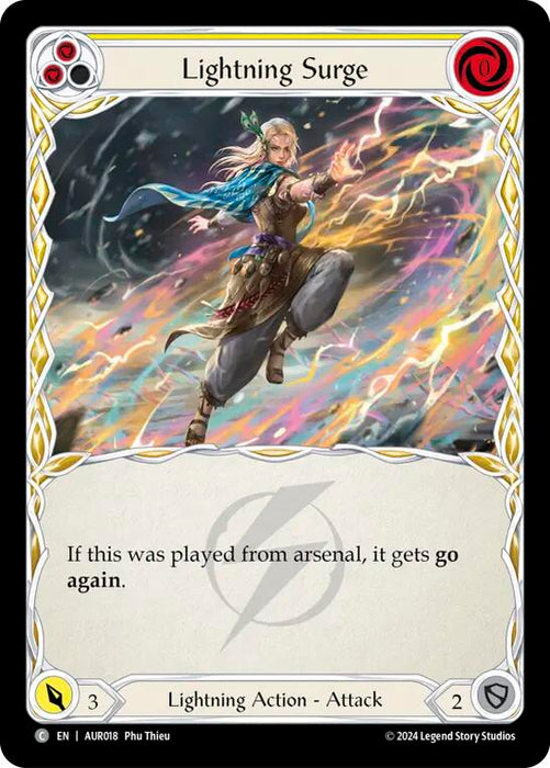 Lightning Surge (Yellow) [AUR018] (1st Strike)