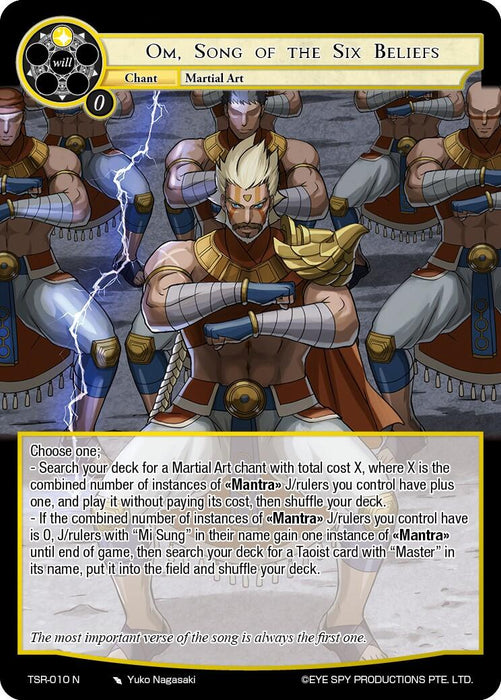 Om, Song Of The Six Beliefs (TSR-010 N) [The Battle at the Sacred Ruins]