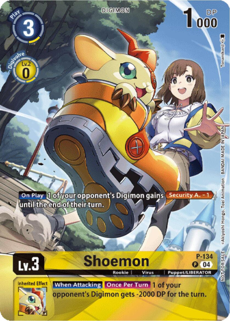 Shoemon (Digimon Liberator Promotion) (Textured) (P-134 P) [Digimon Promotion Cards]