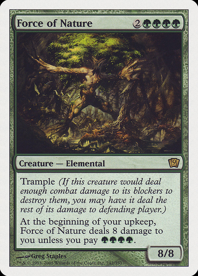 Force of Nature (9th Edition) (242) [Oversize Cards]
