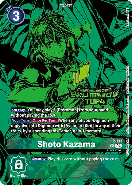 Shoto Kazama (August 2024 Evolution Cup Top 4) (P-133 P) [Digimon Promotion Cards]