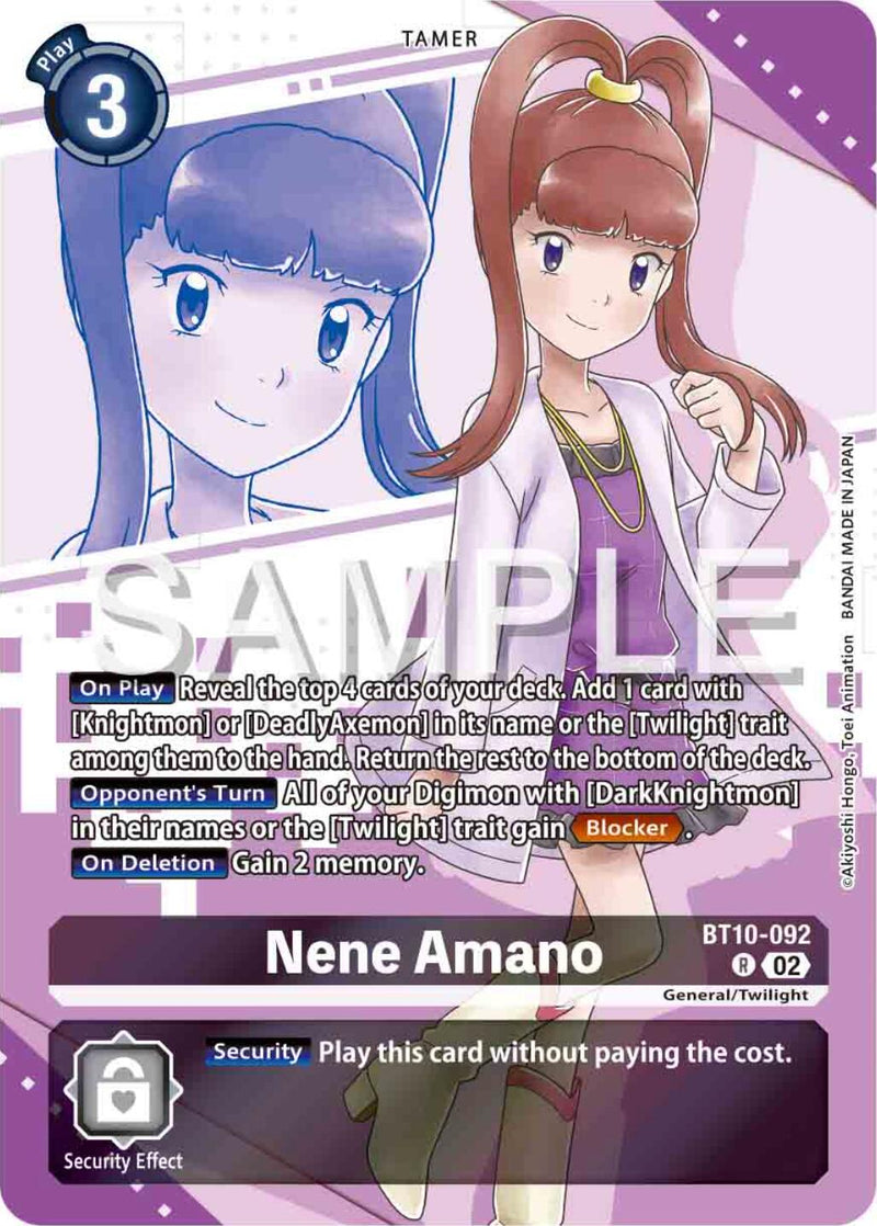 Nene Amano (Premium Heroines Set) (BT10-092 R) [Xros Encounter]