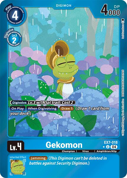 Gekomon (Foil) (EX7-018 U) [Digimon LIBERATOR]