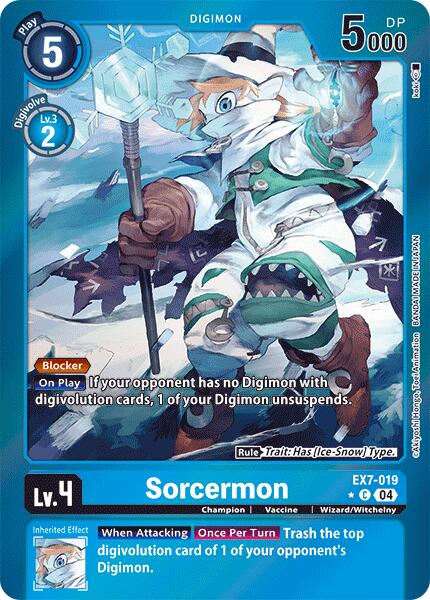 Sorcermon (Foil) (EX7-019 C) [Digimon LIBERATOR]