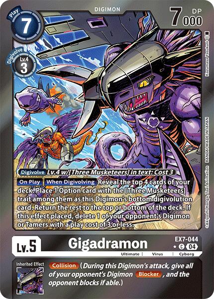 Gigadramon (Foil) (EX7-044 C) [Digimon LIBERATOR]