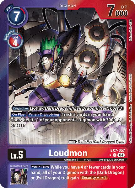 Loudmon (Foil) (EX7-057 UC) [Digimon LIBERATOR]