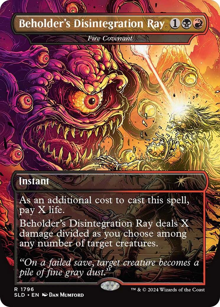 Beholder's Disintegration Ray - Fire Covenant (1796) [Secret Lair Drop Series]