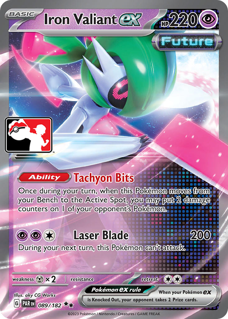Iron Valiant ex (089/182) [Prize Pack Series Cards]