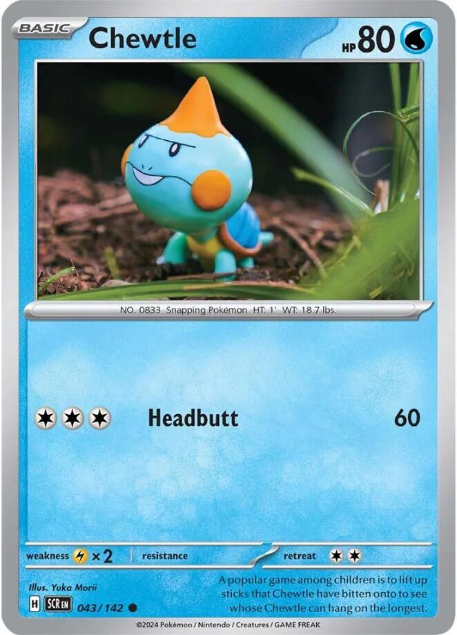 Chewtle (043/142) [SV07: Stellar Crown]