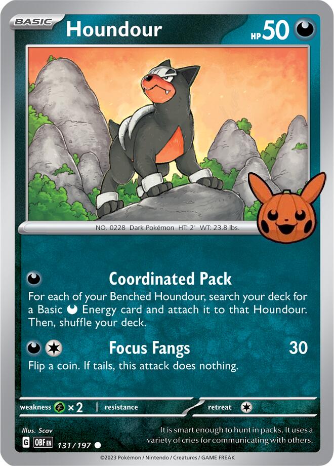 Houndour (131/197) [Trick or Trade BOOster Bundle 2024]