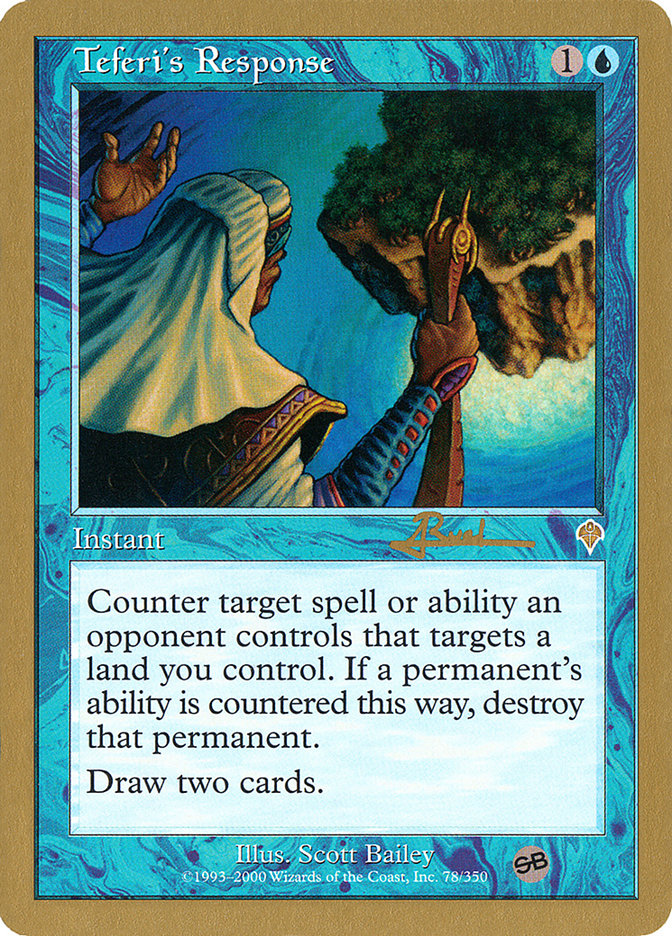 Teferi's Response - 2001 Antoine Ruel (INV) (SB) [World Championship Decks]