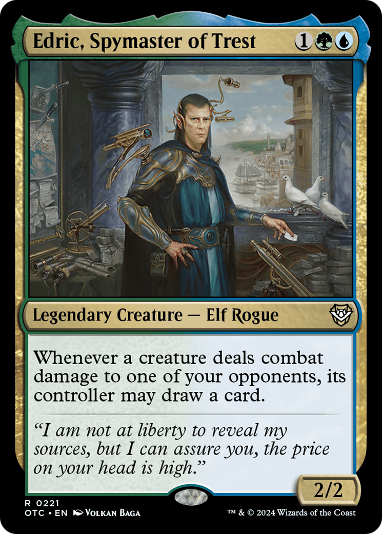 Edric, Spymaster of Trest (221) [Commander: Outlaws of Thunder Junction]
