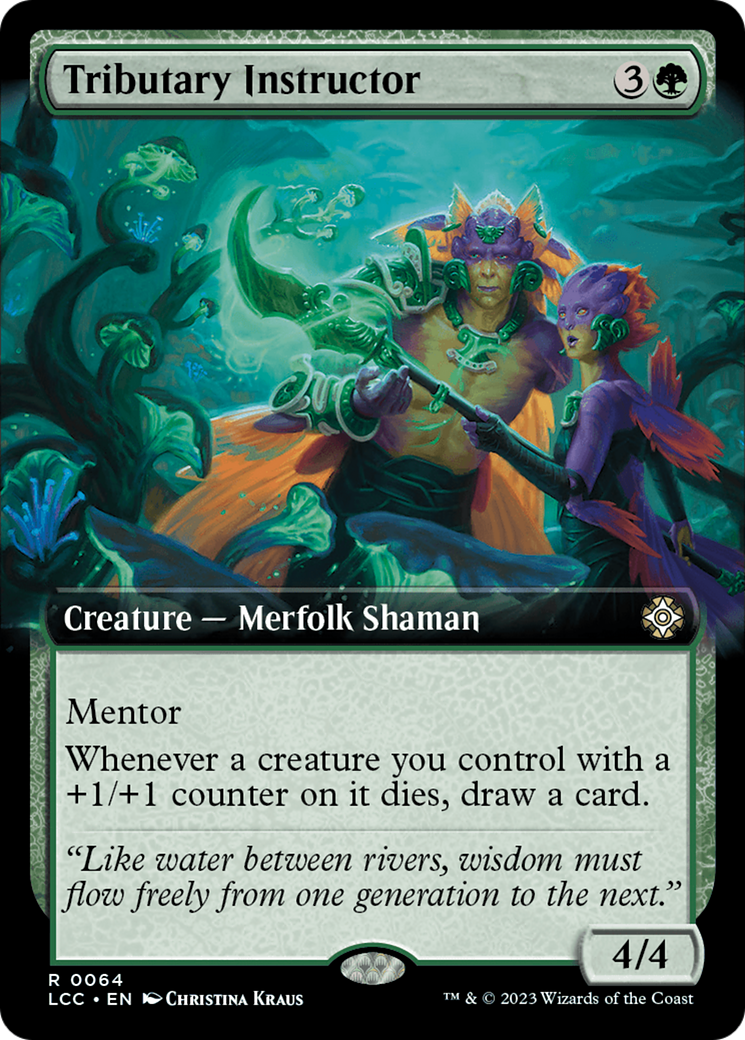 Tributary Instructor (Extended Art) (64) [Commander: The Lost Caverns of Ixalan]