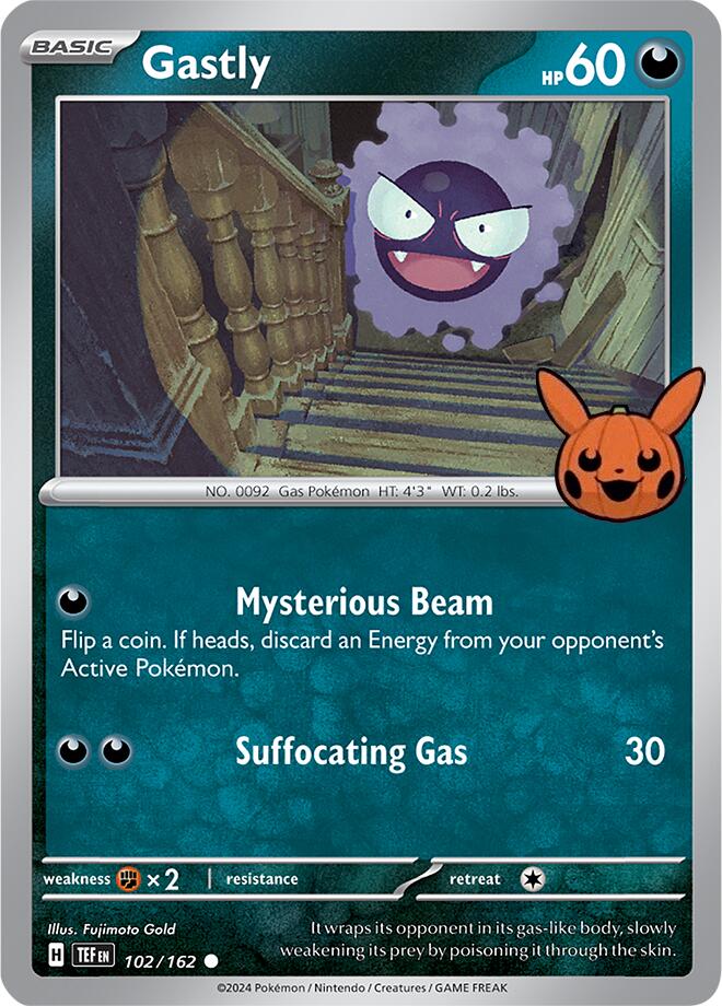 Gastly (102/162) [Trick or Trade BOOster Bundle 2024]