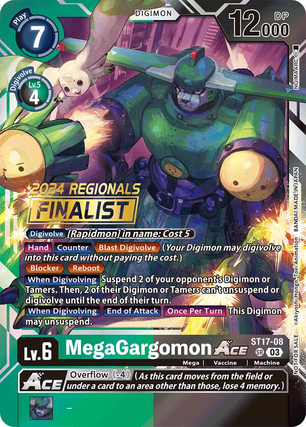 MegaGargomon ACE (2024 Regionals Finalist) (ST17-08 SR) [Starter Deck 17: Double Typhoon Advanced Deck Set]