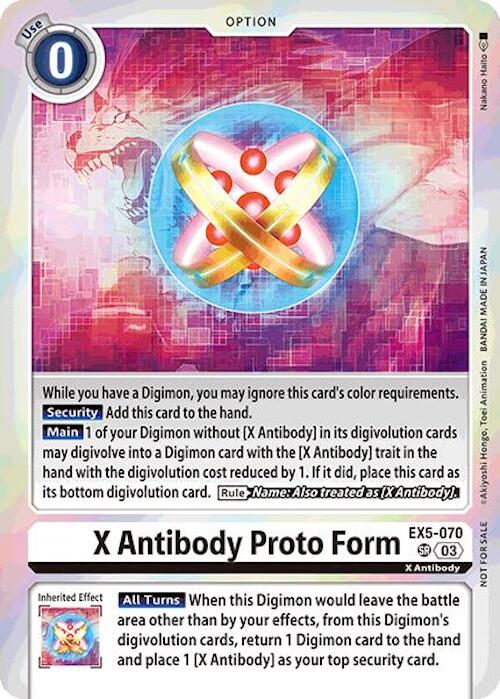 X Antibody Proto Form (Event Pack 7) (EX5-070 SR) [Animal Colosseum]