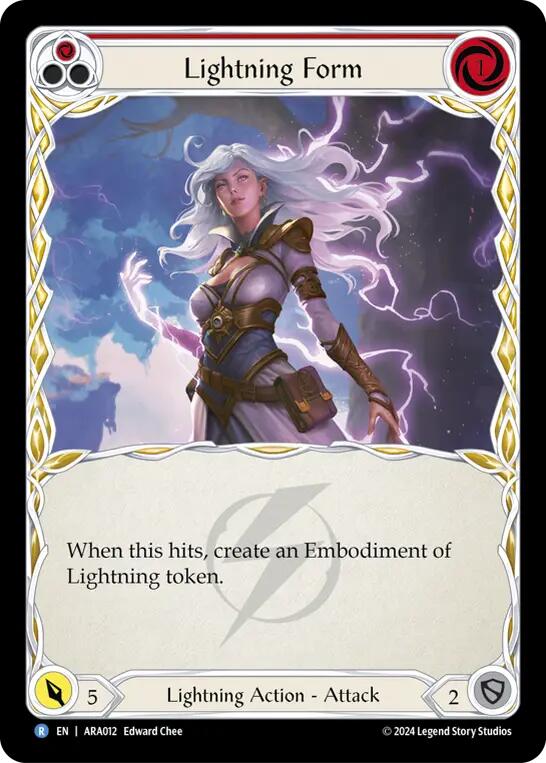 Lightning Form (Red) (ARA012) [Blitz Deck: Rosetta - Aurora]