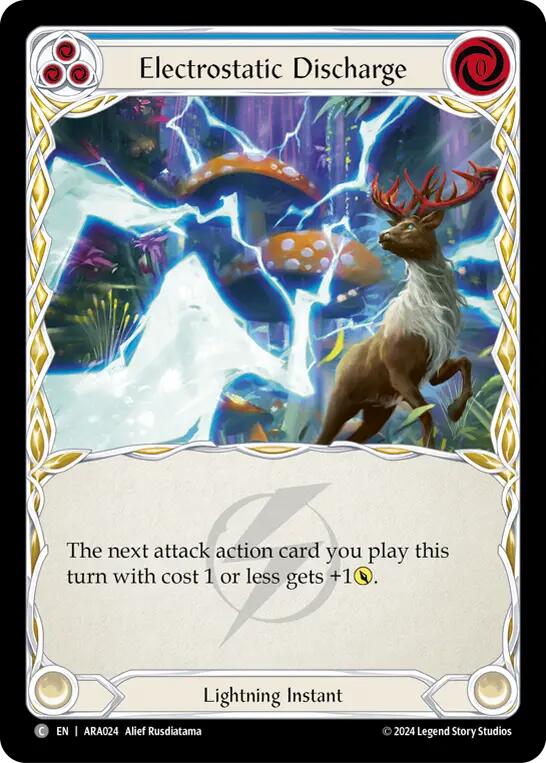 Electrostatic Discharge (Blue) (ARA024) [Blitz Deck: Rosetta - Aurora]