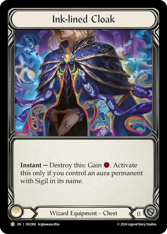 Ink-lined Cloak (OSC004) [Blitz Deck: Rosetta - Oscilio]