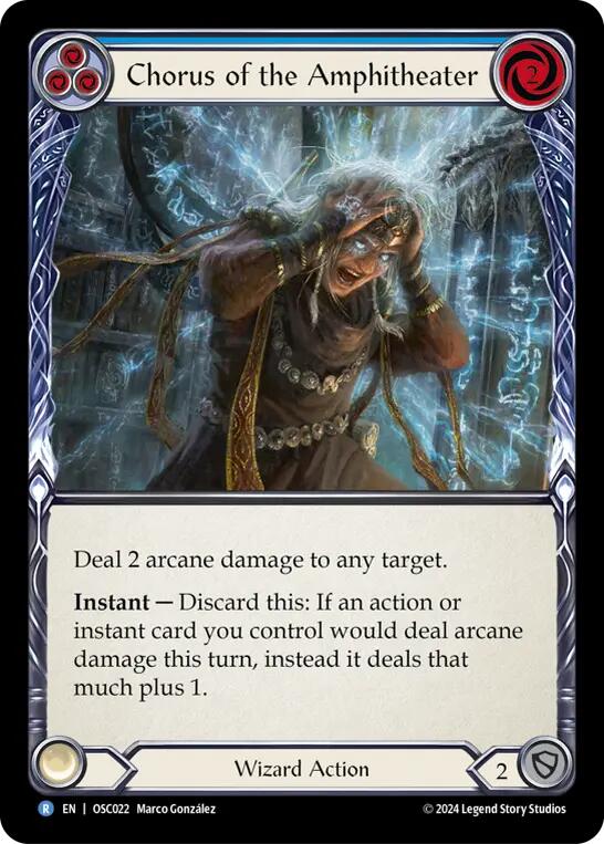 Chorus of the Amphitheater (Blue) (OSC022) [Blitz Deck: Rosetta - Oscilio]