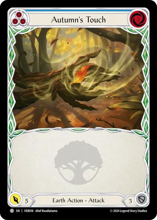 Autumn's Touch (Blue) (VER018) [Blitz Deck: Rosetta - Verdance]