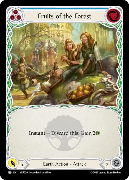 Fruits of the Forest (Blue) (VER020) [Blitz Deck: Rosetta - Verdance]