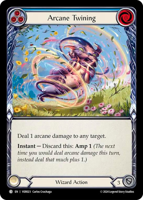 Arcane Twining (Blue) [VER023] (Rosetta Verdance Blitz Deck)