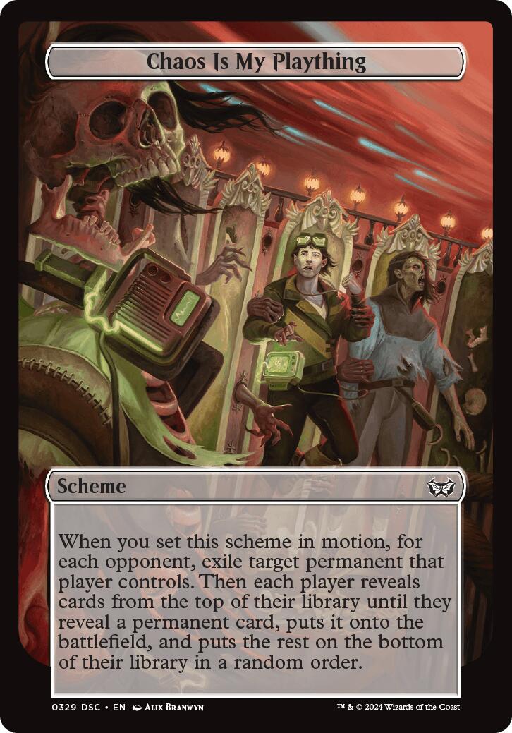 Chaos is My Plaything (Full Art) (329) [Archenemy: Duskmourn]