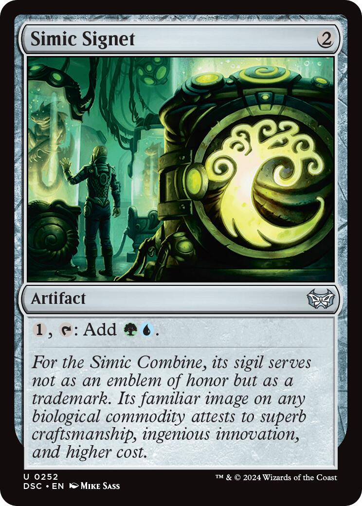 Simic Signet (252) [Commander: Duskmourn: House of Horror]