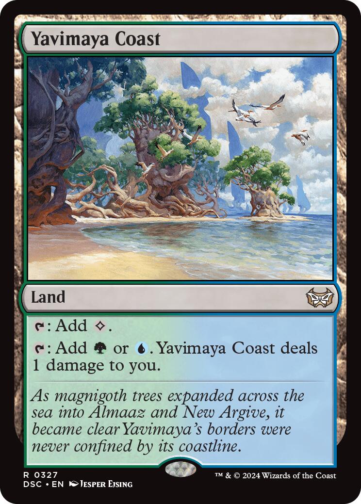 Yavimaya Coast (327) [Commander: Duskmourn: House of Horror]