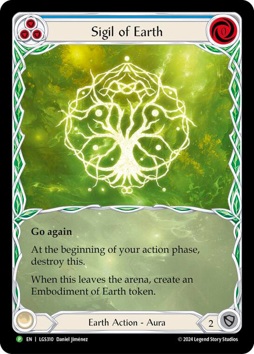 Runechant (Earth) (Extended Art) [LGS310] (Promo)  Rainbow Foil