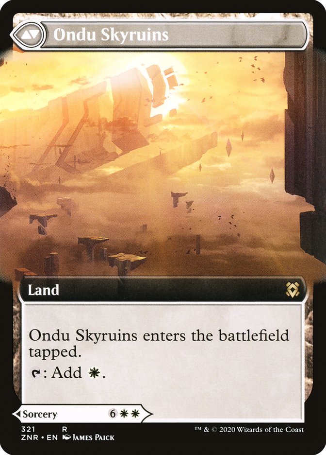 Ondu Inversion (Extended Art) (321) [Zendikar Rising]