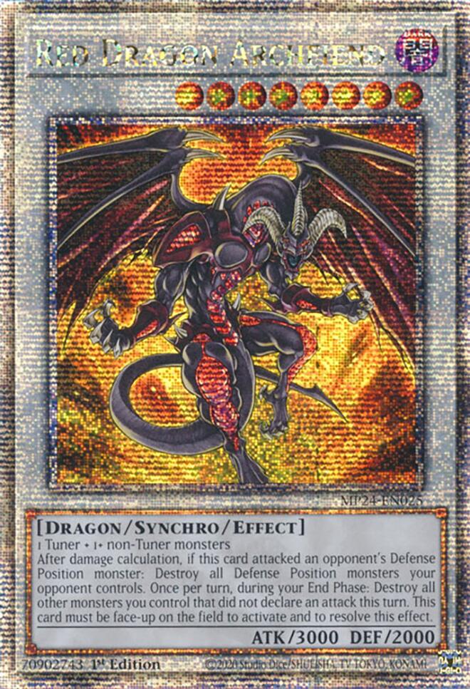 Red Dragon Archfiend (Quarter Century Secret Rare) (MP24-EN025) [25th Anniversary Tin: Dueling Mirrors]
