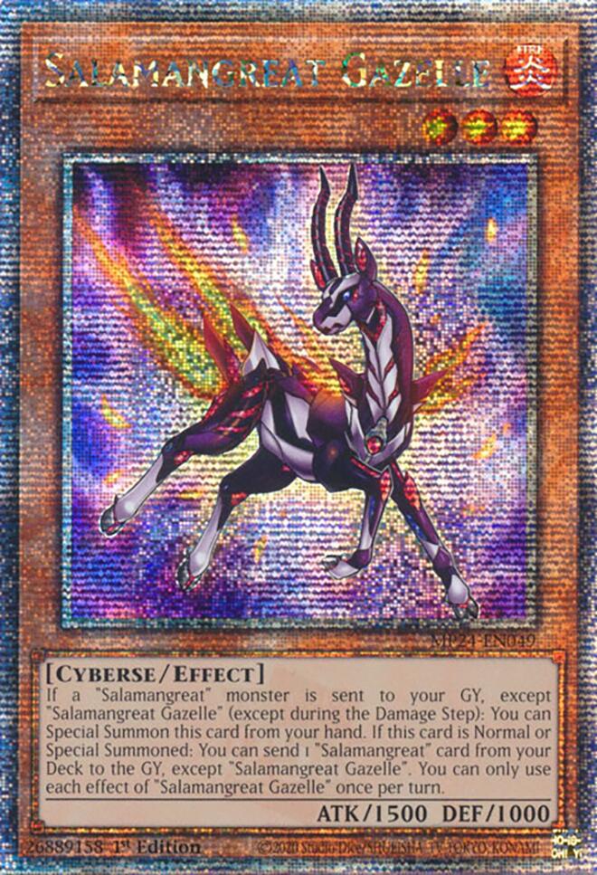 Salamangreat Gazelle (Quarter Century Secret Rare) (MP24-EN049) [25th Anniversary Tin: Dueling Mirrors]