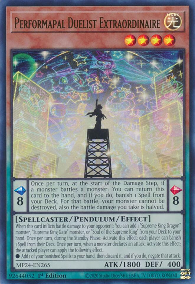 Performapal Duelist Extraordinaire (MP24-EN265) [25th Anniversary Tin: Dueling Mirrors]