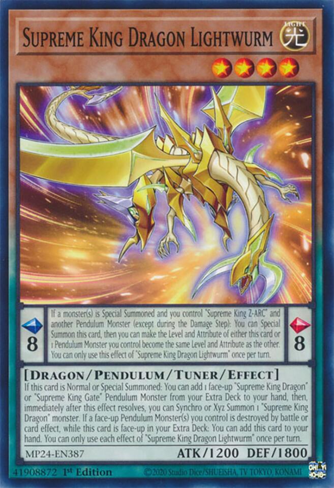 Supreme King Dragon Lightwurm (MP24-EN387) [25th Anniversary Tin: Dueling Mirrors]