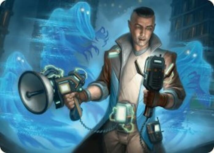 Paranormal Analyst Art Card (5) [Art Series: Duskmourn: House of Horror]