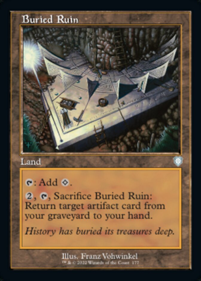 Buried Ruin (Retro Frame) (177) [Commander: The Brothers' War]