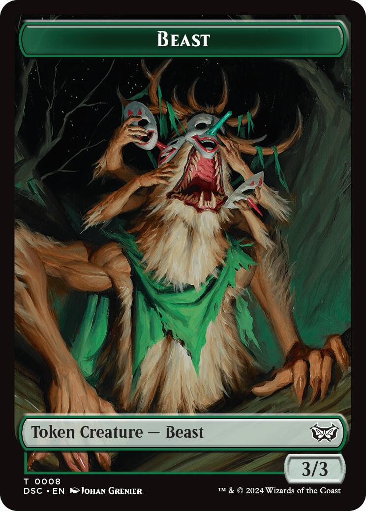 Beast // Scarecrow Double-Sided Token (8 // 23) [Commander: Duskmourn: House of Horror]