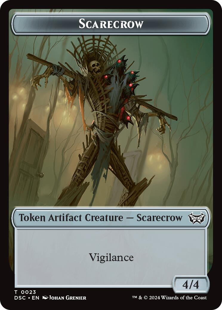 Beast // Scarecrow Double-Sided Token (8 // 23) [Commander: Duskmourn: House of Horror]