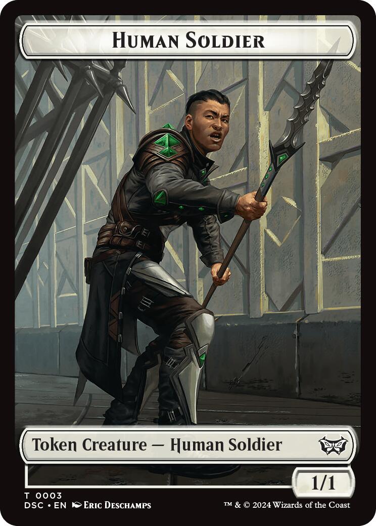 Human Soldier // Scarecrow Double-Sided Token (3 // 23) [Commander: Duskmourn: House of Horror]
