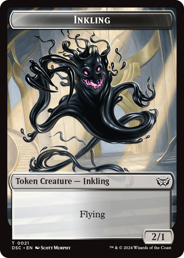 Inkling // Scarecrow Double-Sided Token (21 // 23) [Commander: Duskmourn: House of Horror]