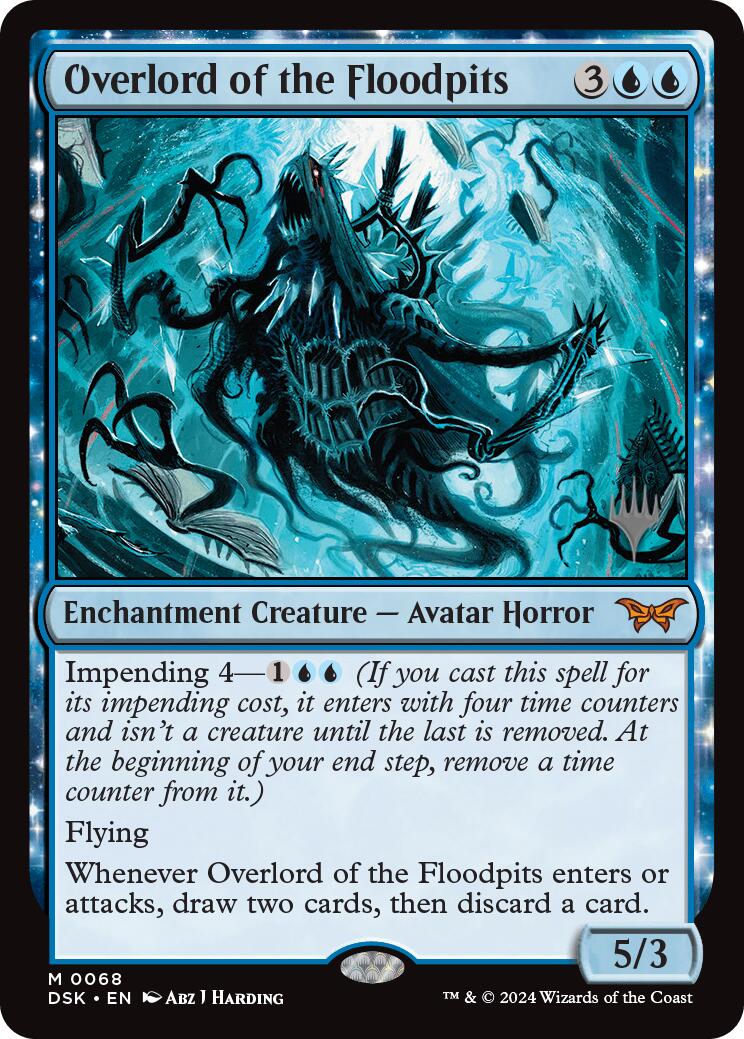 Overlord of the Floodpits (68) [Promo Pack: Duskmourn: House of Horror]