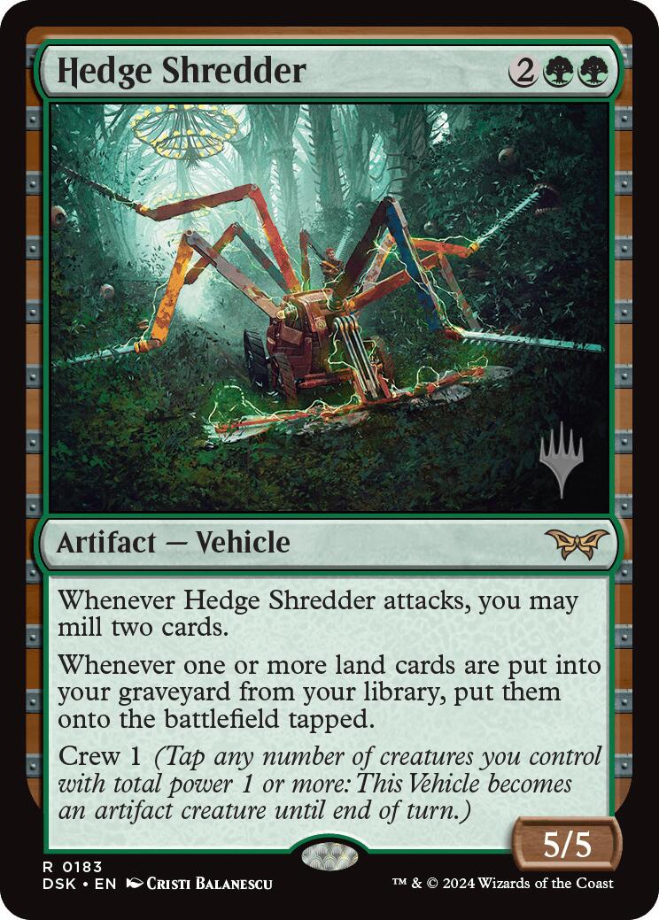 Hedge Shredder (183) [Promo Pack: Duskmourn: House of Horror]