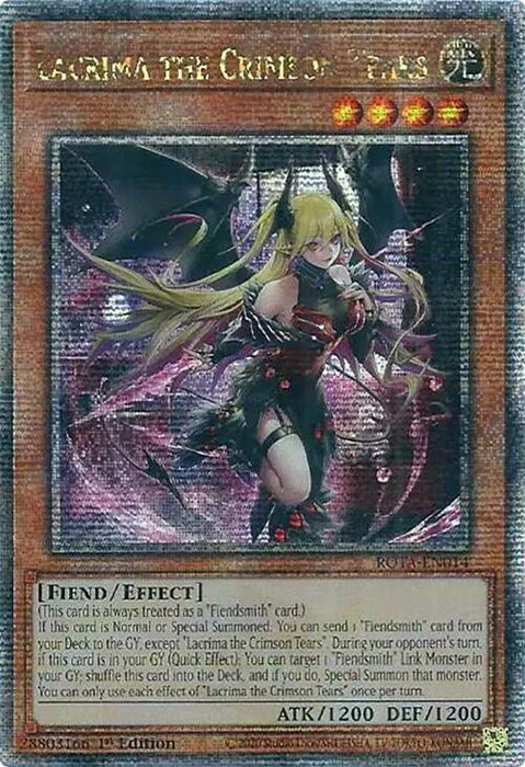 Lacrima the Crimson Tears (Quarter Century Secret Rare) [ROTA-EN014] Quarter Century Secret Rare