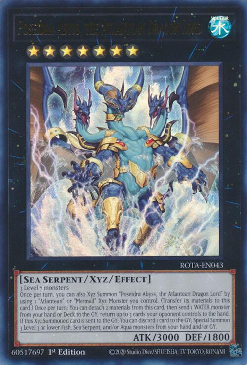Poseidra Abyss, the Atlantean Dragon Lord (ROTA-EN043) [Rage of the Abyss]