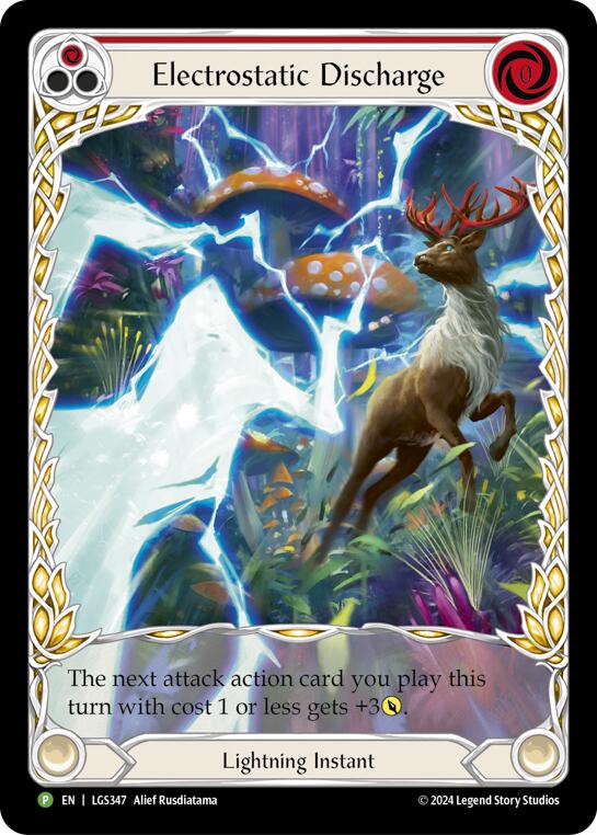 Electrostatic Discharge (Red) (Extended Art) - LGS347 (LGS347) [Flesh and Blood: Promo Cards]