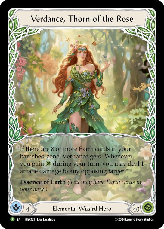Verdance, Thorn of the Rose - HER121 (HER121) [Flesh and Blood: Promo Cards]